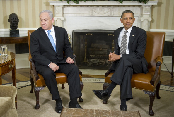President Barack Obama has experienced a frosty relationship with Israeli Prime Minister Benjamin Netanyahu (Photo by JIM WATSON/AFP/Getty Images)